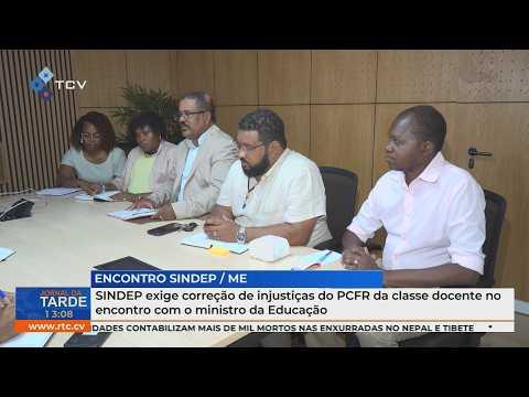 SINDEP exige correção de injustiças do PCFR da classe docente no encontro com o ministro da Educação