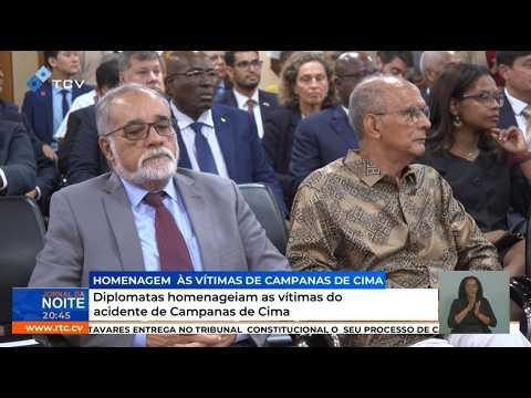 Diplomatas homenageiam as vítimas do acidente de Campanas de Cima