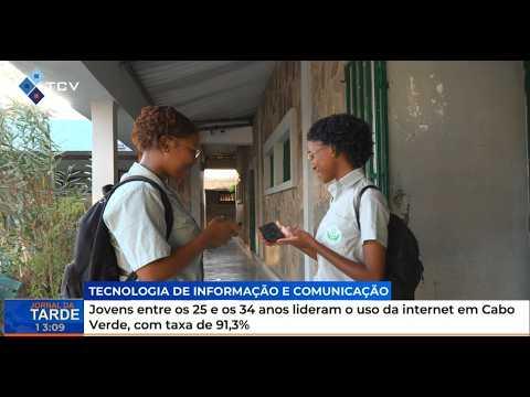Jovens entre os 25 e os 34 anos lideram o uso da internet em Cabo Verde, com taxa de 91,3%