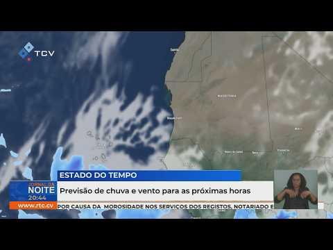 Previsão de chuva e vento para as próximas horas