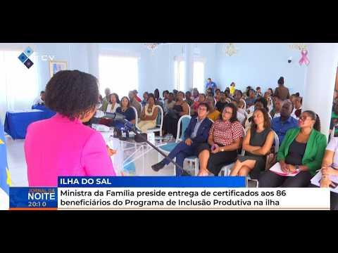 MF preside entrega de certificados aos 86 beneficiários do Programa de Inclusão Produtiva na ilha