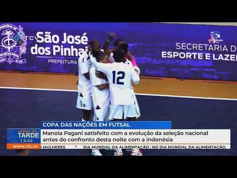 Manola Pagani satisfeito com a evolução da seleção nacional antes do confronto com a indonésia