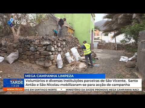 Mega Campanha de Limpeza em São Vicente, Santo Antão e São Nicolau