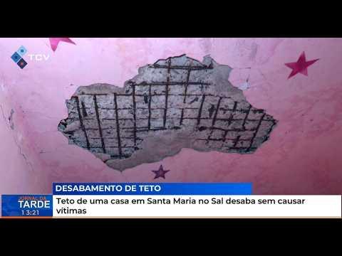 Teto de uma casa em Santa Maria no Sal desaba sem causar vítimas