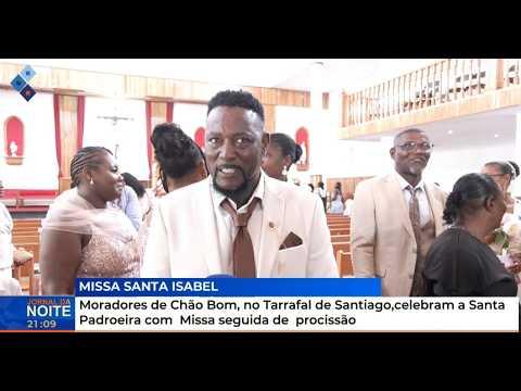 Moradores de Chão Bom, Tarrafal Santiago, celebram a Santa Padroeira com Missa seguida de procissão