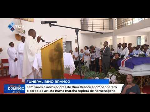 Familiares e admiradores de Bino Branco acompanharam corpo do artista numa marcha repleta homenagens