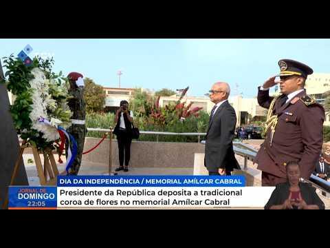 Presidente da República deposita a tradicional coroa de flores no memorial Amílcar Cabral