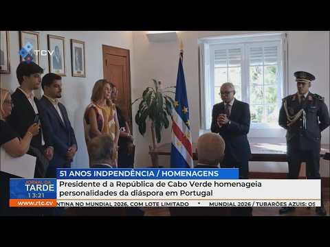 Presidente da República de Cabo Verde homenageia personalidades da diáspora em Portugal