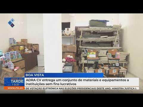 ADRA CV entrega um conjunto de materiais e equipamentos a instituições sem fins lucrativos