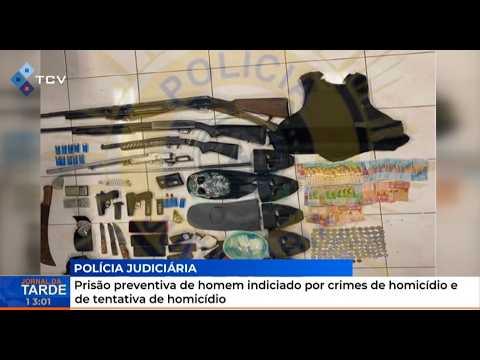 Prisão preventiva de homem indiciado por crimes de homicídio e de tentativa de homicídio