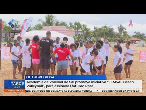 Academia de Voleibol do Sal promove iniciativa “FEMSAL Beach Volleyball”,para assinalar Outubro Rosa