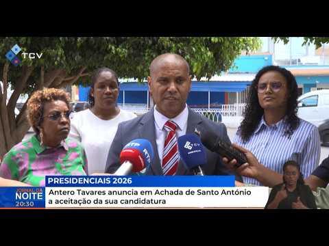 Presidenciais 2026: Antero Tavares anuncia em Achada de Santo António a aceitação da sua candidatura