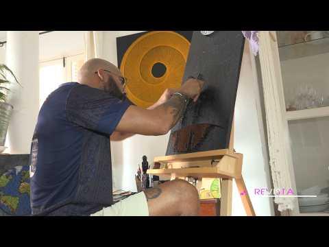 A arte com linhas do artesão Délvis Reis
