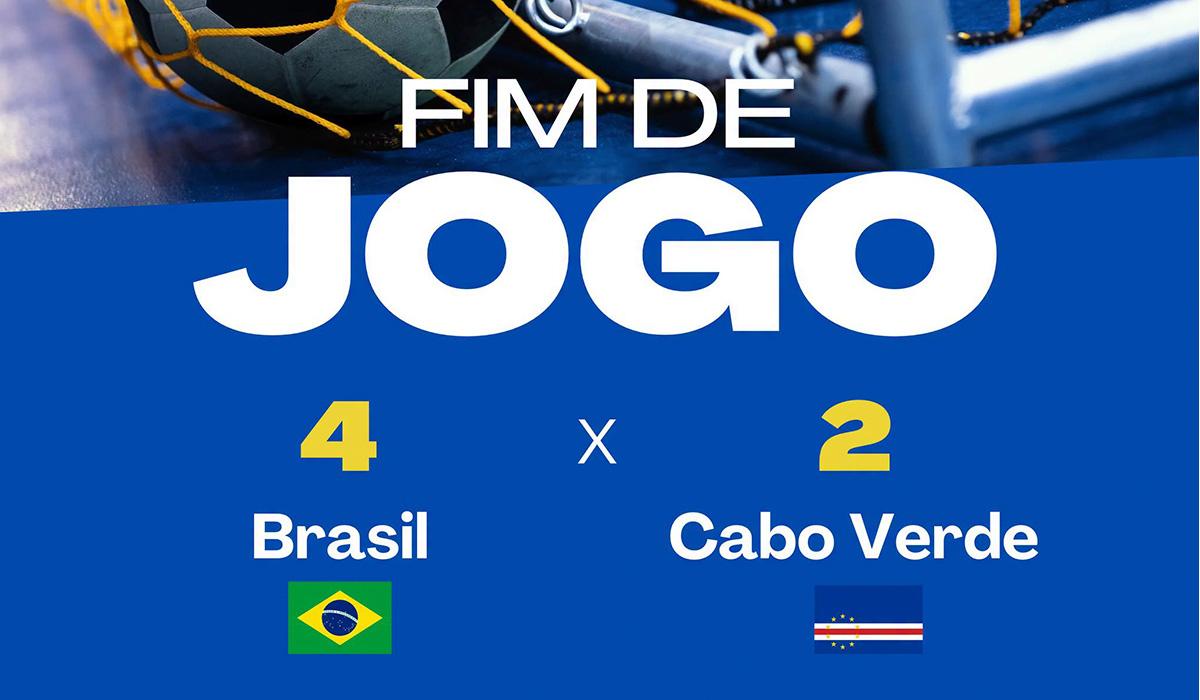 Futsal: Cabo Verde dá boa réplica ao Brasil, mas perde por 4-2 na Copa das Nações
