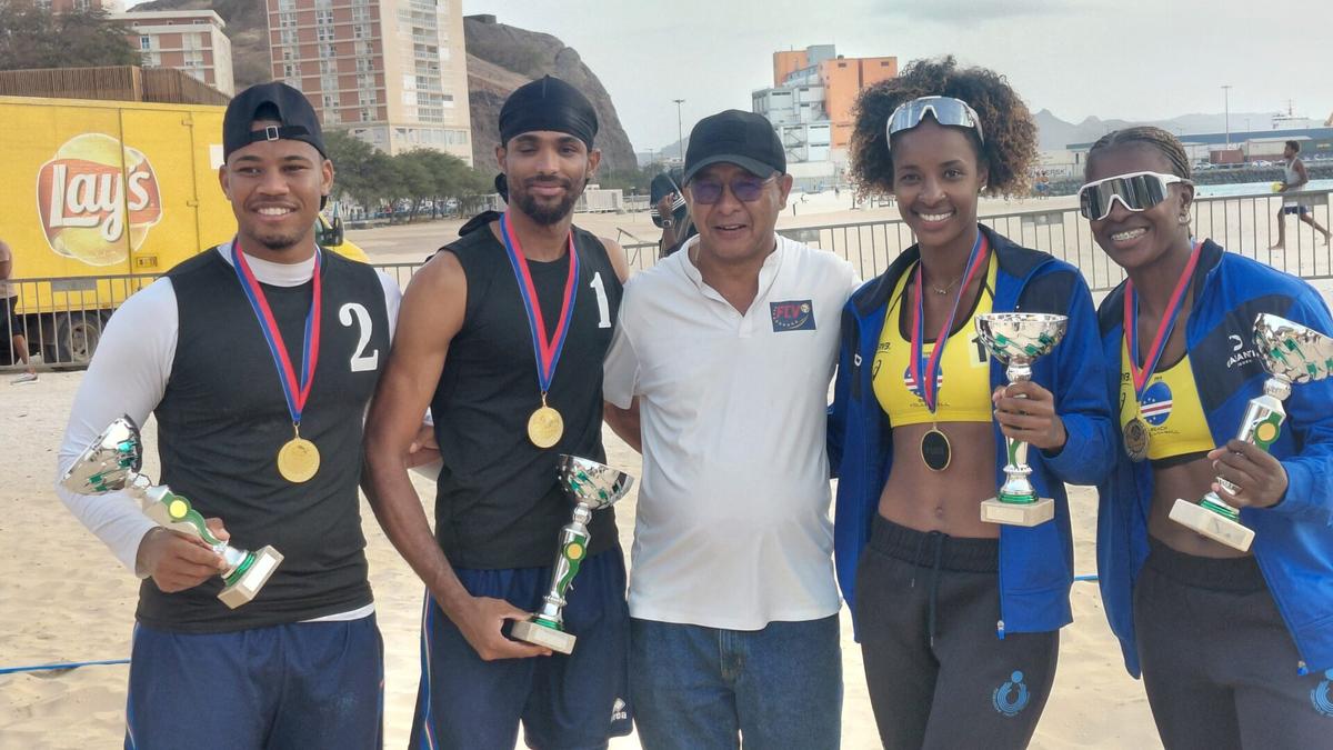 Nacional de Beach Voley: Janice e Ludmila Varela e a dupla Admilson/Ivan conquistam 1ª etapa em São Vicente