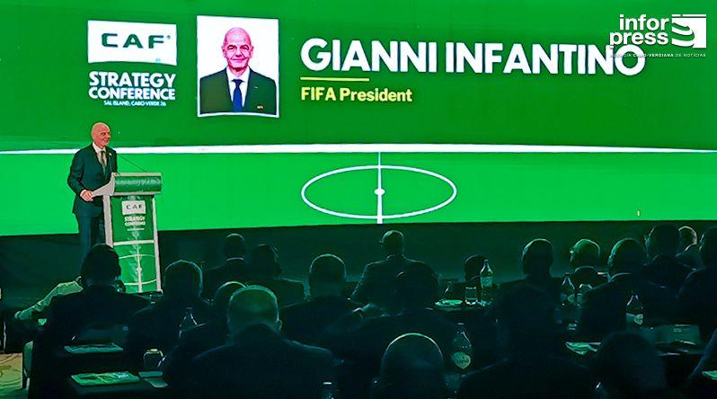 Gianni Infantino elogia "paixão e resiliência" de Cabo Verde e destaca evolução do futebol africano