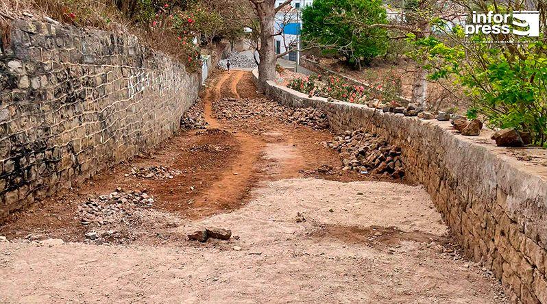 Brava: Satisfação com Início do Calcetamento da Estrada Ribeira Nhá Tânia - Cutelo Pedra Bica