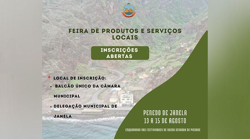 Paul: Penedo de Janela recebe primeira feira de produtos locais de 13 a 15 de Agosto