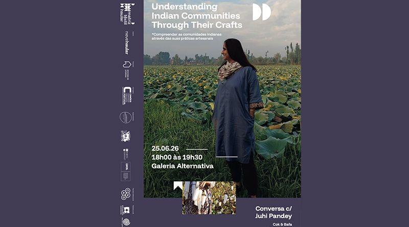 São Vicente: Galeria Alternativa acolhe conversa sobre comunidades indianas e o artesanato com especialista Juhi Pandey