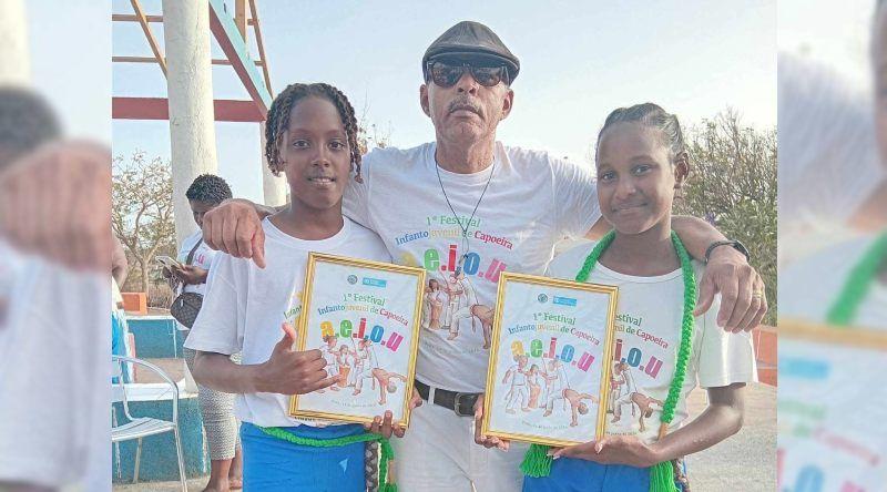 São Filipe: Irmãos Márcio e Márcia distinguidos em Festival Infanto Juvenil de Capoeira recebidos pela edilidade