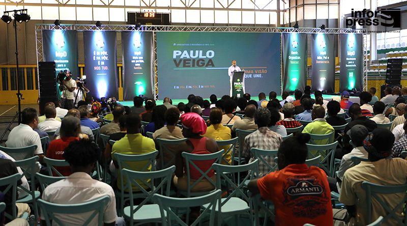 Paulo Veiga apresenta candidatura ao MpD focado na próxima geração e no regresso às raízes (c/áudio)