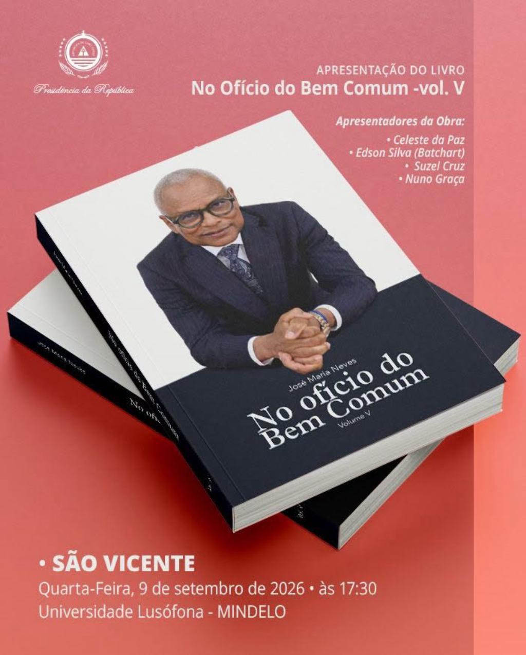 Cultura/
V Volume de “No Ofício do Bem Comum” apresentado em São Vicente