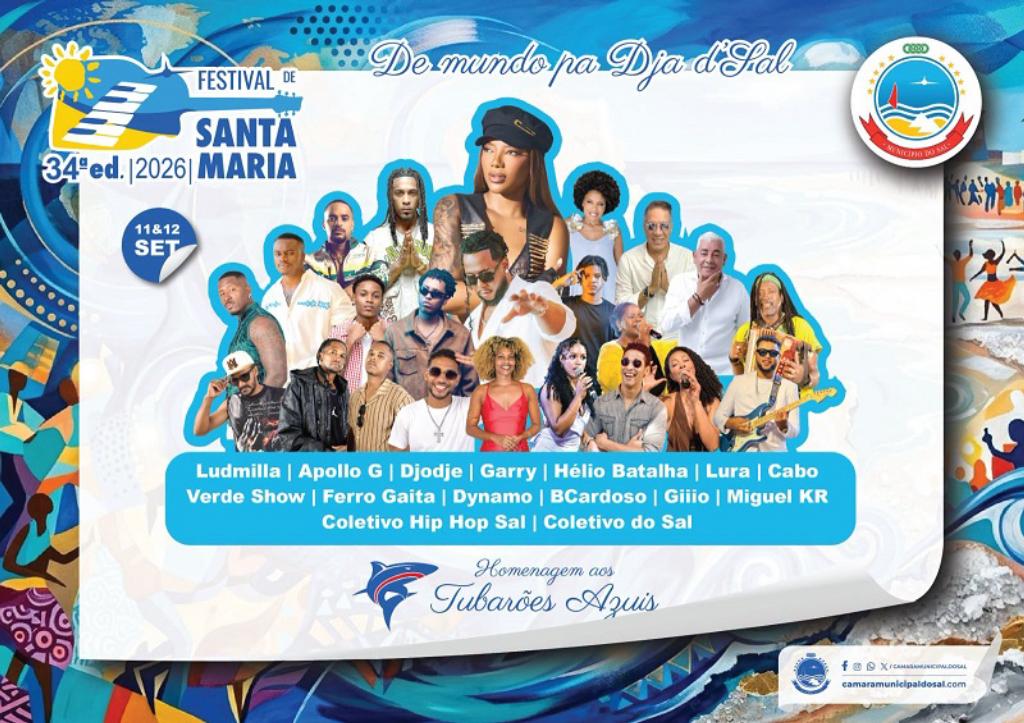 Cultura/
Ilha do Sal acolhe 34ª edição do Festival de Santa Maria