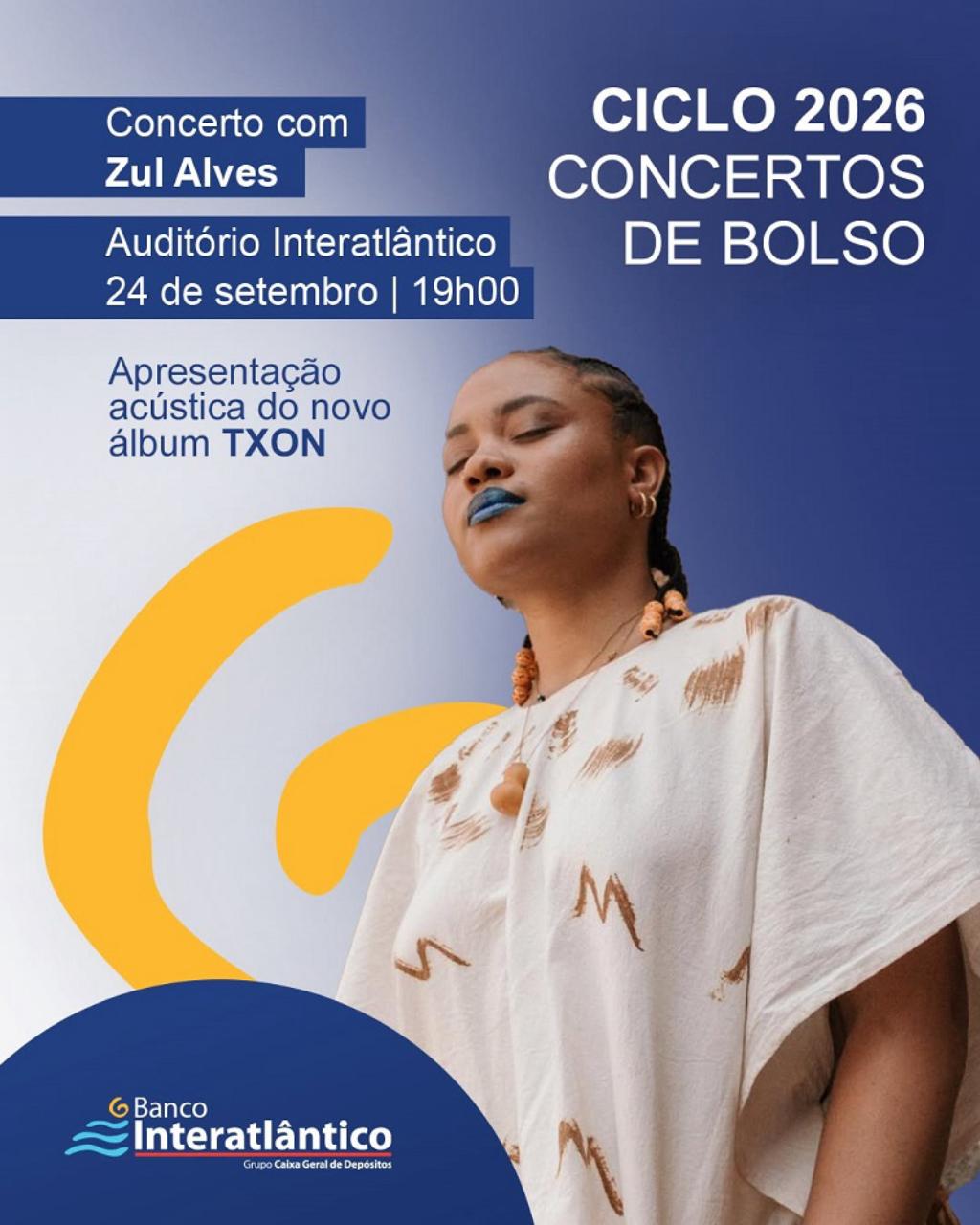 Cultura/
Zul Alves convidada do "Ciclo 2026 - Concertos de Bolso"