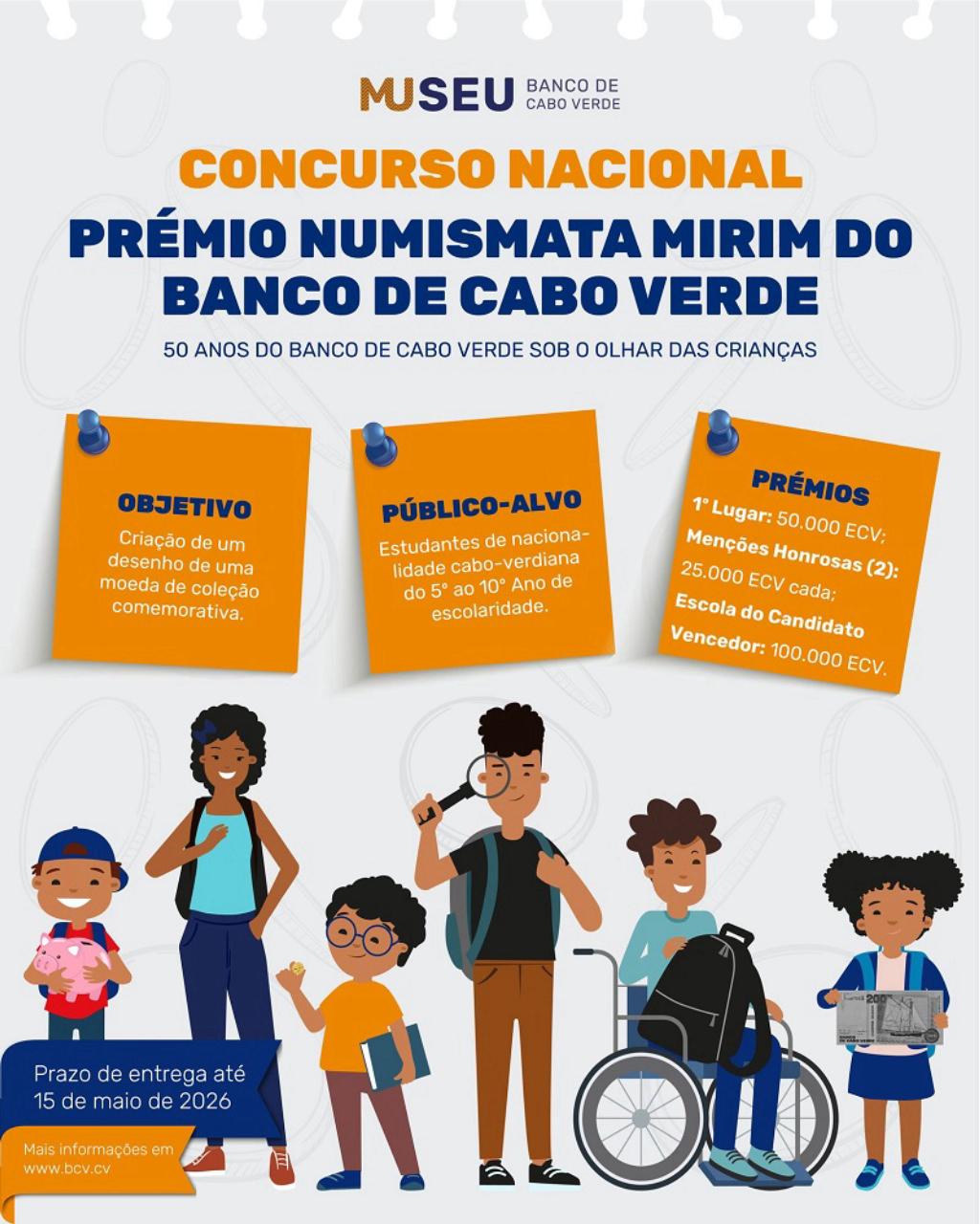 Cultura/
Aridani Ramos e Luís Ramos vencem concurso “Numismata Mirim” do Banco de Cabo Verde