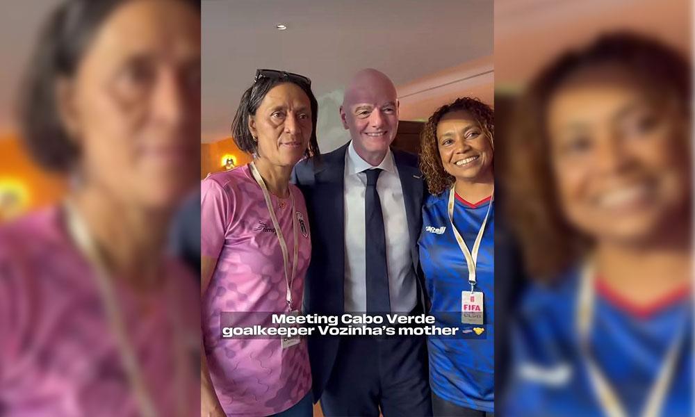 Mundial de Futebol: Presidente da FIFA recebeu mãe de Vozinha em Miami, Estados Unidos