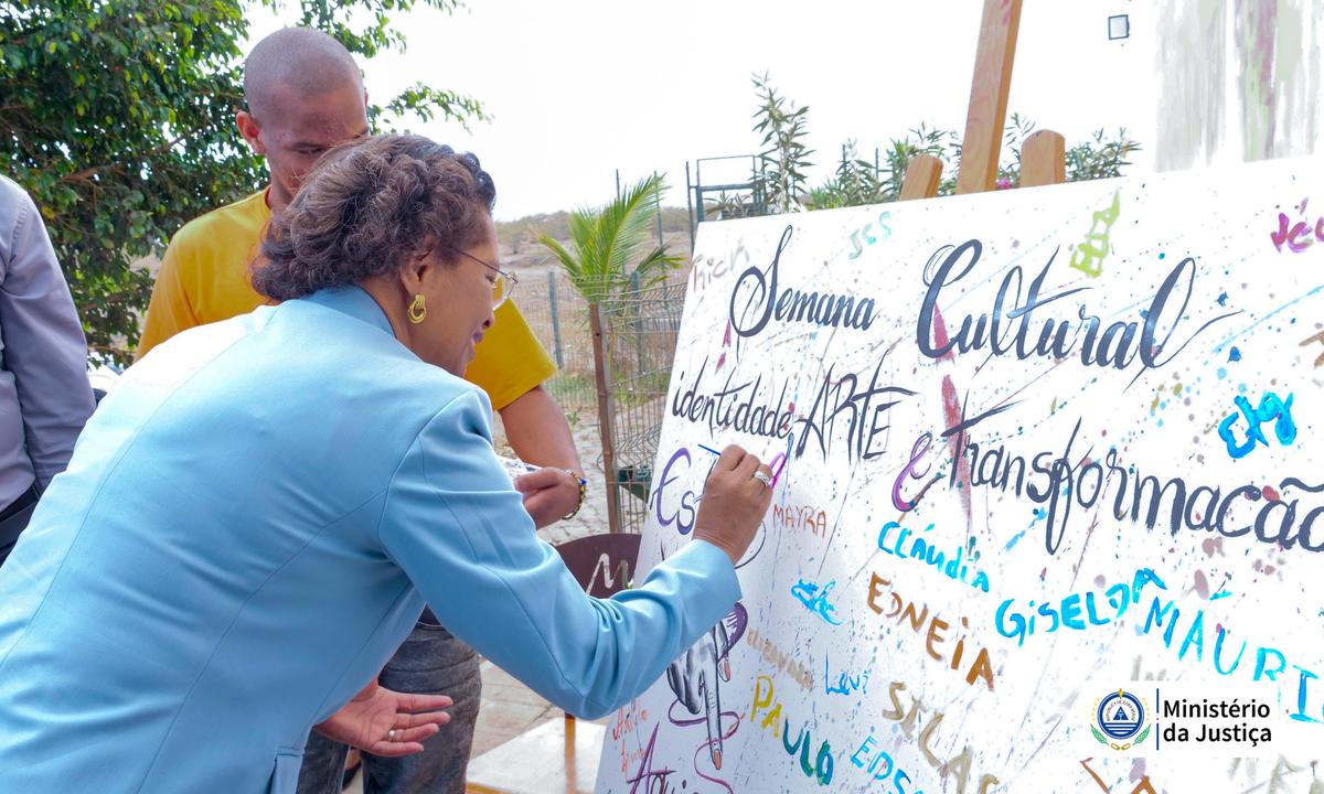 Ministra da Justiça preside abertura da Semana Cultural no Centro Socioeducativo Orlando Pantera